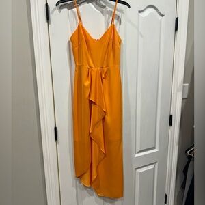 Gianni bini bright orange dress